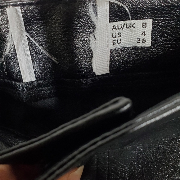 Princess Polly Macey Black Faux Leather Pants - Picture 11 of 16